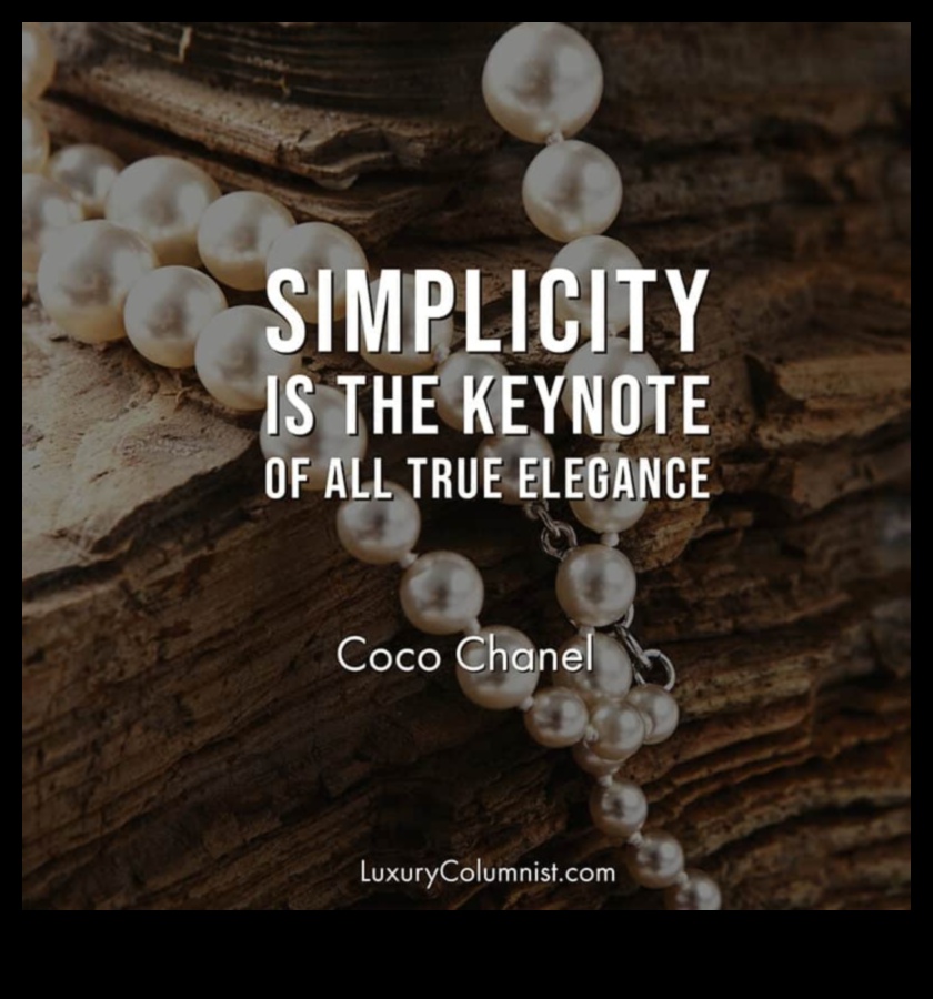 Izsmalcināta vienkāršība: pērles, kas nosaka klasi