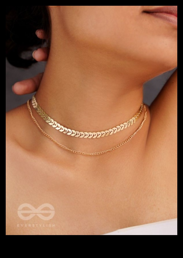 Golden Grace: izgaismojiet savu auru ar mūsu kaklasiksnu zelta glazūru