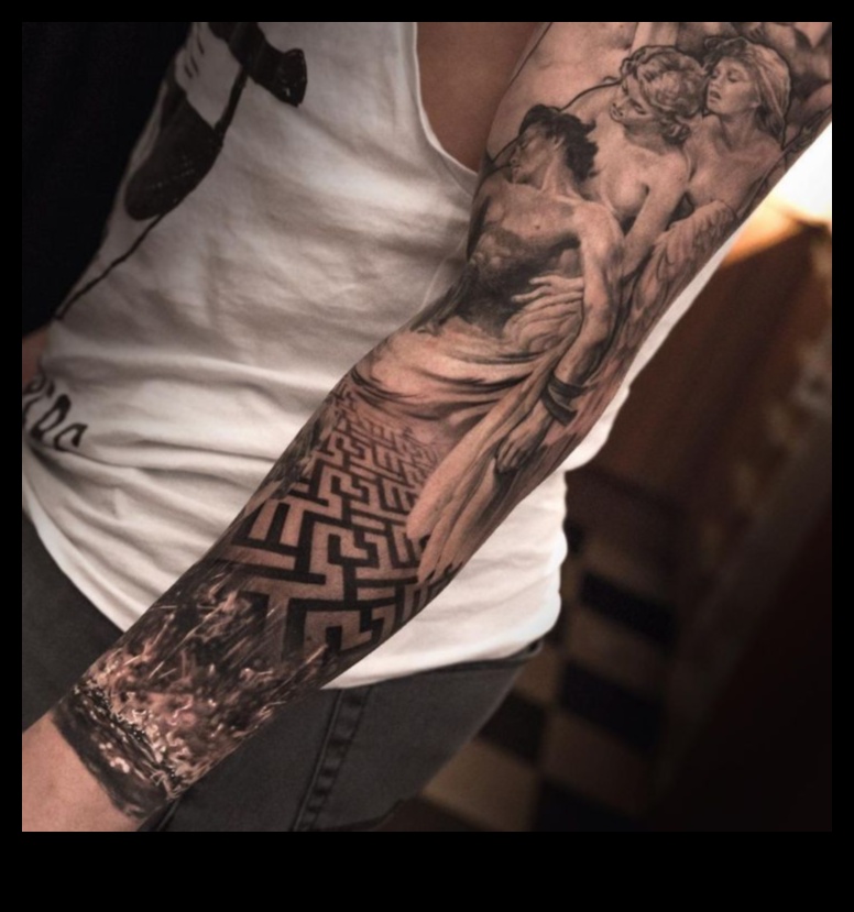 Veidots audekls: atklājiet Grand Epic Arm Tetovējuma meistarības skaistumu