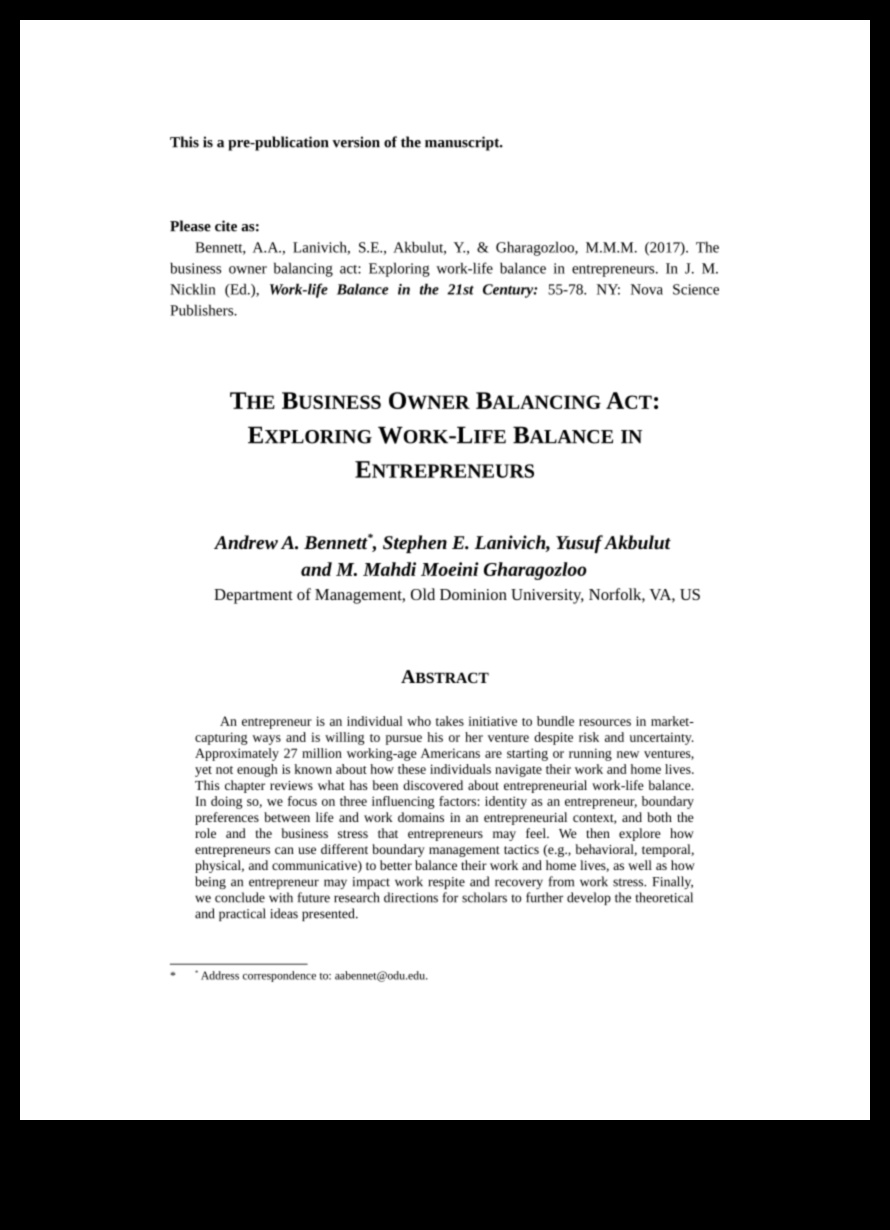 Līdzsvarošanas akts: darba un privātās dzīves līdzsvars mazo uzņēmumu īpašniekiem