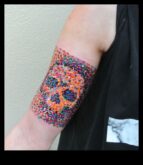 Tintes mozaīkas Izgudrojošs veids, vienkāršas metodes, kā izpildīt tetovējuma dizaina padomi