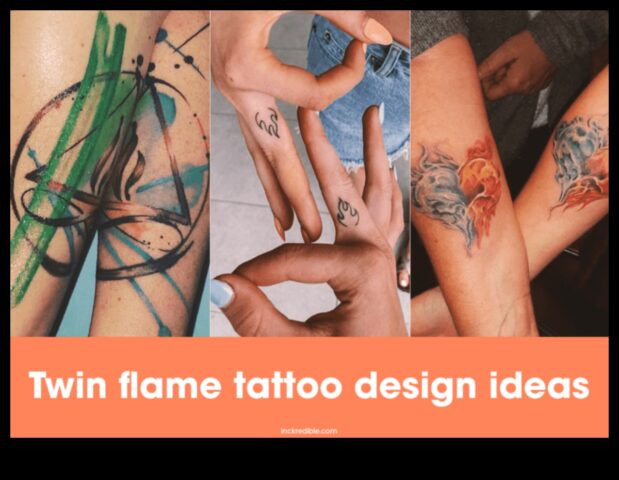 Twin Flames ir labi piemērots jūsu dvēseles biedram, parādīts izmantojot tetovējumiem